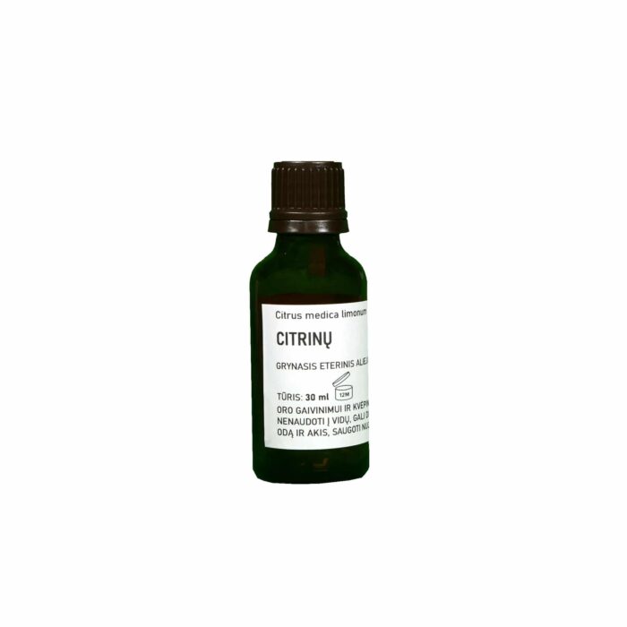 Sertifikuotas grynasis citrinų eterinis aliejus 30 ml