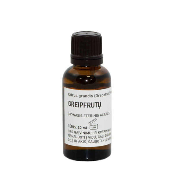 Greipfrutų grynasis eterinis aliejus 10 ml arba 30 ml
