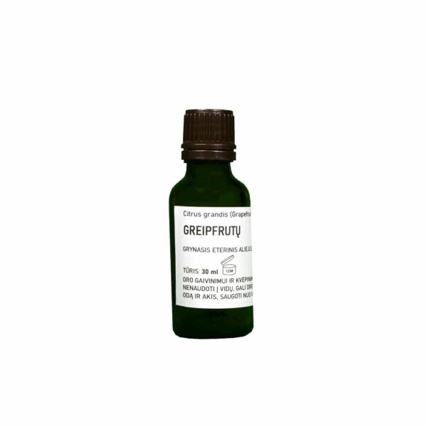 Sertifikuotas grynasis greipfrutų eterinis aliejus 30 ml