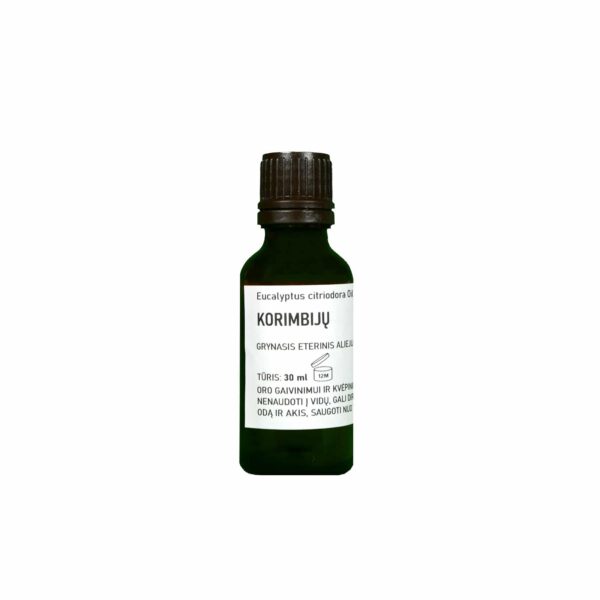 Sertifikuotas grynasis citrusinių eukaliptų korimbijų eterinis aliejus 30 ml