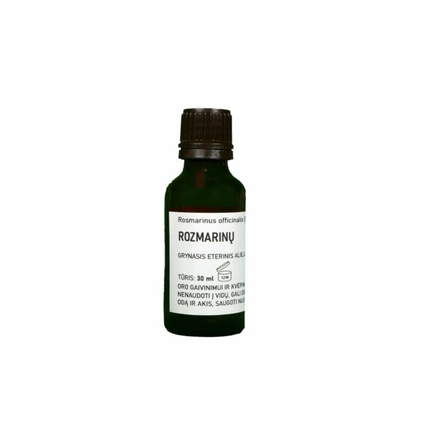 Sertifikuotas grynasis rozmarinų eterinis aliejus 30 ml