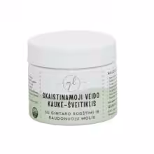 Skaistinamoji veido kaukė - šveitiklis su šilko peptidais ir raudonuoju moliu 2 in 1