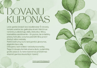 Natūralios kosmetikos dovanų kuponas