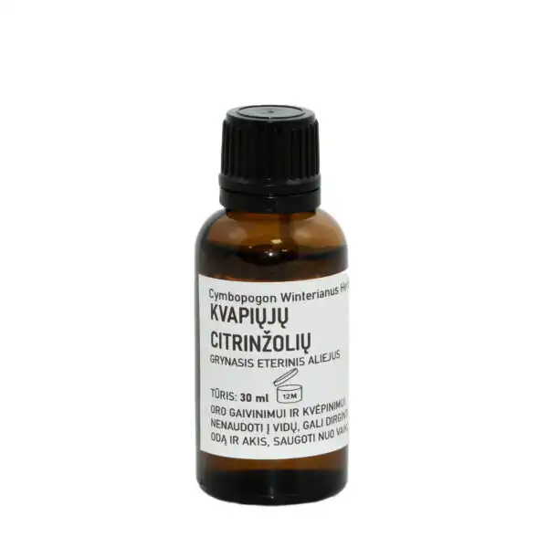 Kvapiųjų citrinžolių (citronella) eterinis aliejus